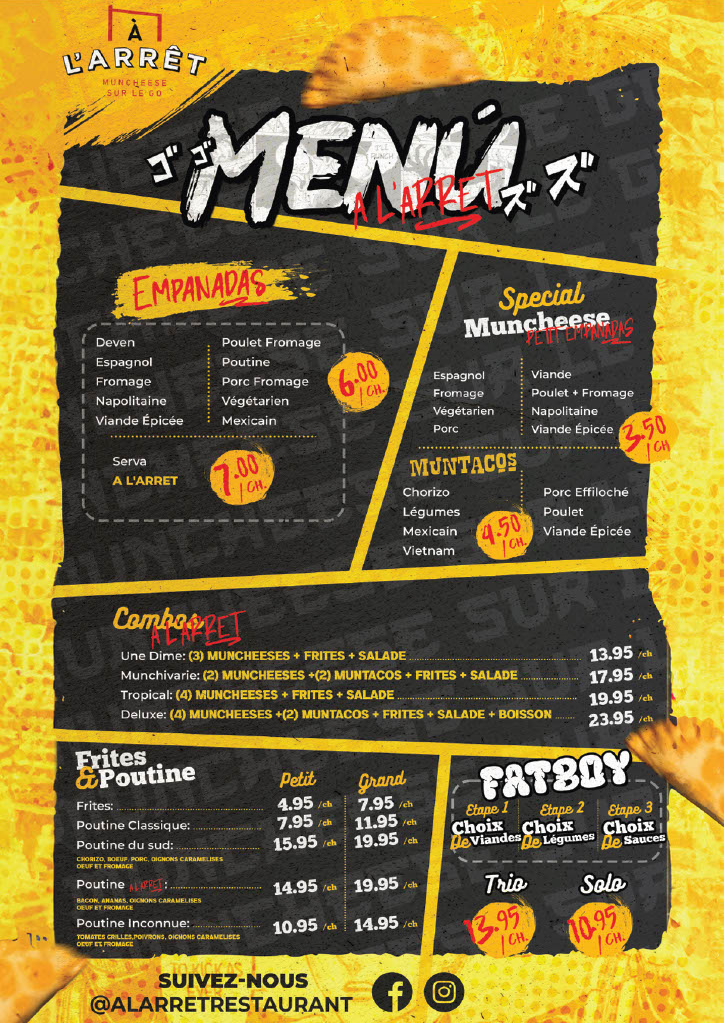 Menu Page 1